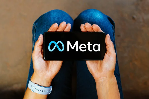 Junio 2023 Brasil Esta Ilustración Fotográfica Logotipo Meta Platforms Inc —  Fotos de Stock