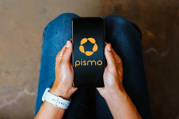 Haziran 2023 Brezilya Resimde Pismo Logosu Akıllı Telefon Ekranında Gösteriliyor — Stok fotoğraf