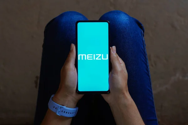 Juni 2023 Brasilien Dieser Foto Illustration Wird Das Meizu Logo — Stockfoto