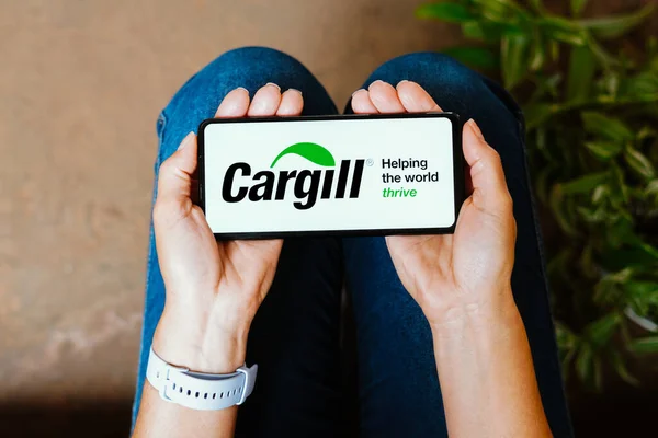 Junio 2023 Brasil Esta Ilustración Foto Logotipo Cargill Incorporated Muestra — Foto de Stock
