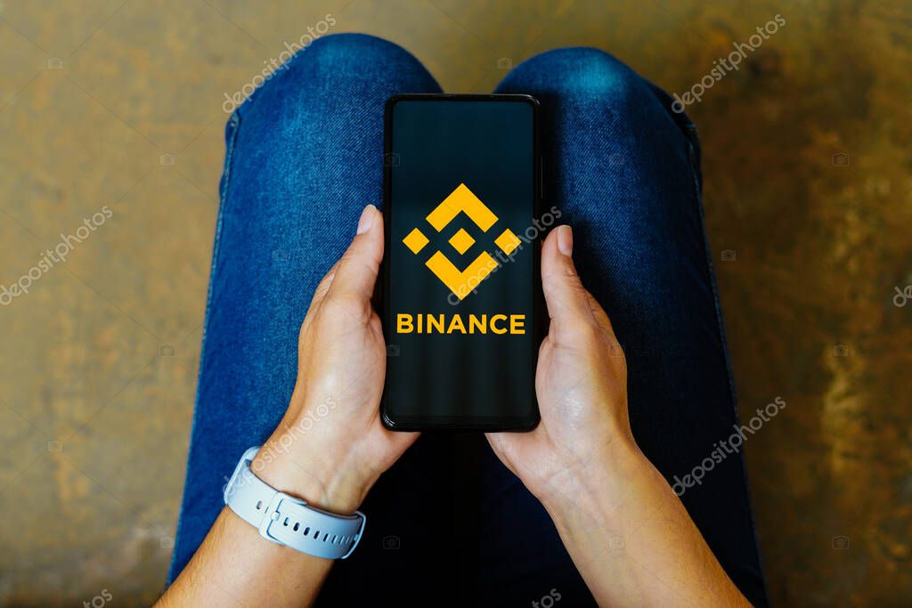 June 20, 2023, Brazil. In this photo illustration, the Binance logo is displayed on a smartphone screen