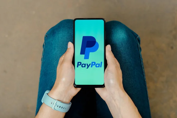 Czerwca 2023 Brazylia Tym Zdjęciu Logo Paypal Jest Wyświetlany Ekranie — Zdjęcie stockowe