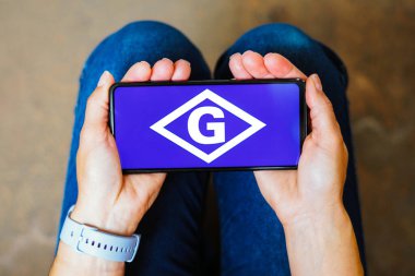 5 Temmuz 2023, Brezilya. Bu resimde, Genco Nakliye logosu akıllı telefon ekranında gösteriliyor.