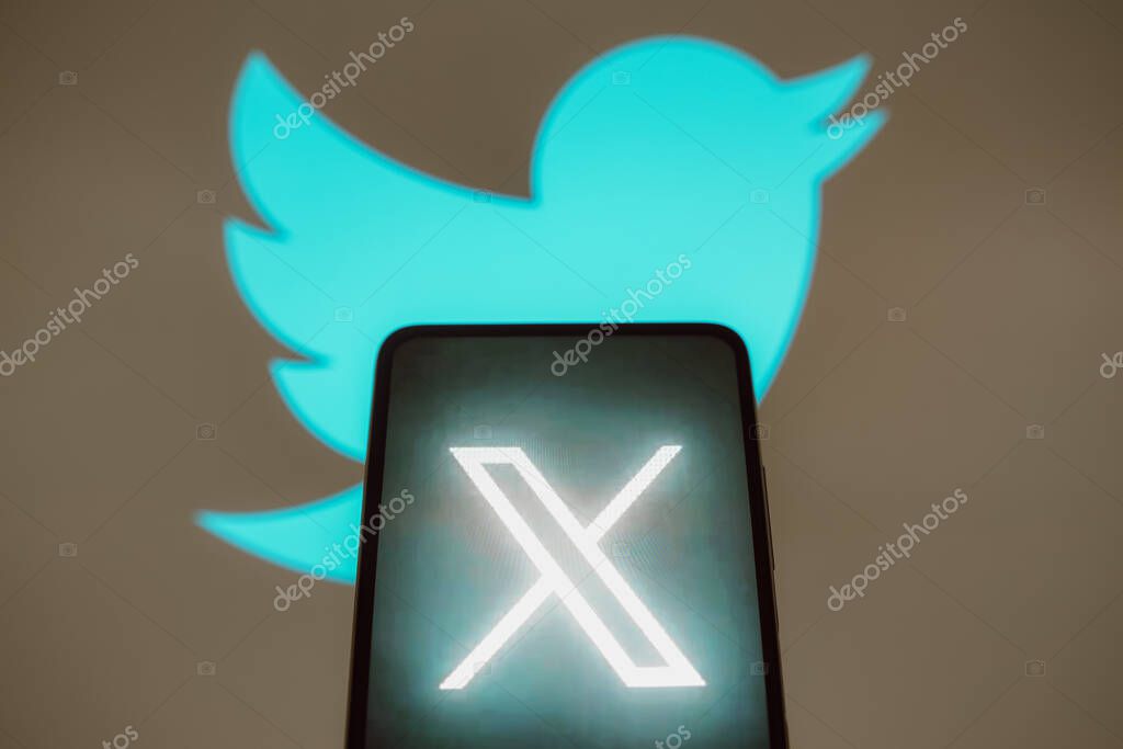 July 23, 2023, Brazil. In this photo illustration, the letter X logo seen displayed on a smartphone. Elon Musk announced that there will be a rebranding of Twitter soon, and speculation points to the implementation of X.