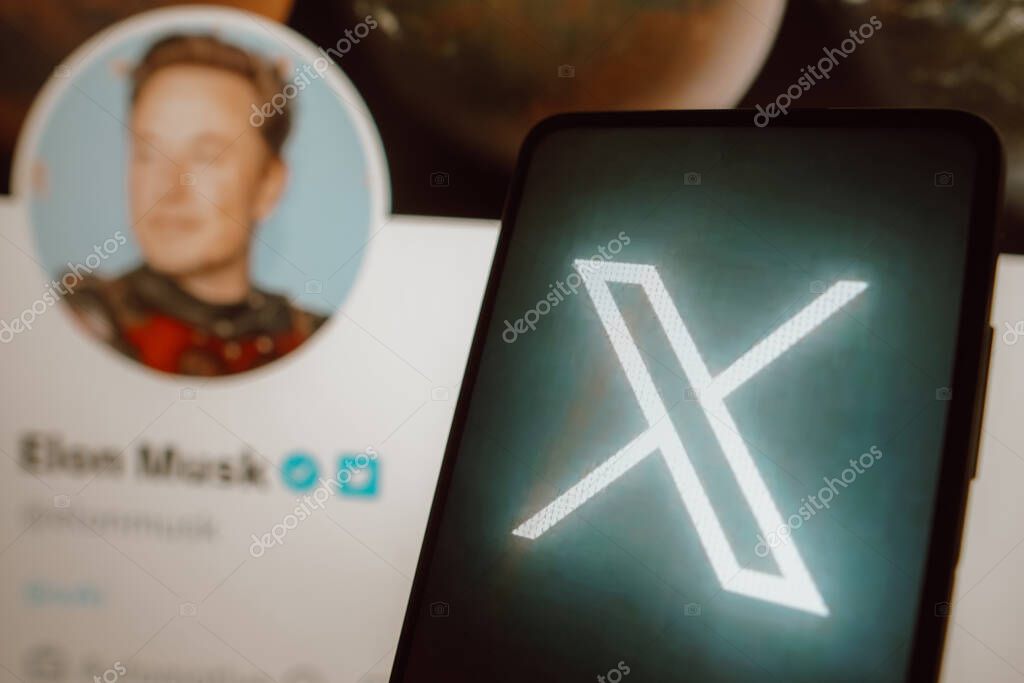 July 23, 2023, Brazil. In this photo illustration, the letter X logo seen displayed on a smartphone. Elon Musk announced that there will be a rebranding of Twitter soon, and speculation points to the implementation of X.