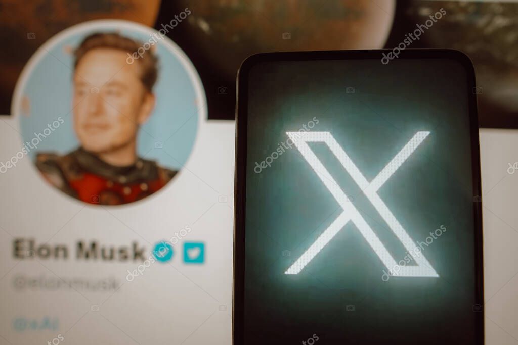 July 23, 2023, Brazil. In this photo illustration, the letter X logo seen displayed on a smartphone. Elon Musk announced that there will be a rebranding of Twitter soon, and speculation points to the implementation of X.