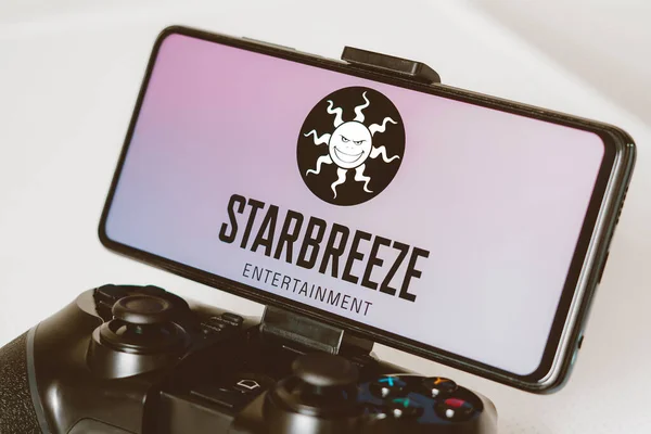 Августа 2023 Года Бразилия Этой Фотографии Логотип Starbreeze Studios Отображается — стоковое фото