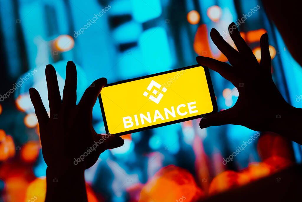 September 1, 2023, Brazil. In this photo illustration, the Binance logo is displayed on a smartphone screen