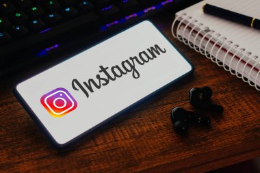 23 Ekim 2023, Brezilya. Bu resimde, Instagram logosu akıllı telefon ekranında görüntülenir
