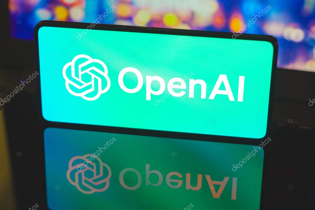 November 20, 2023, Brazil. In this photo illustration, the OpenAI logo is displayed on a smartphone screen