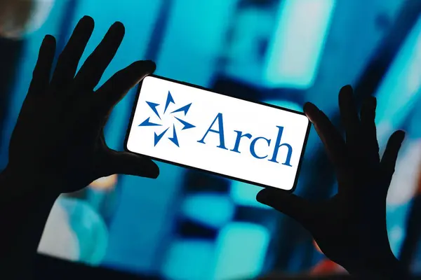 Listopadu 2023 Brazílie Tomto Obrázku Logo Arch Capital Group Zobrazeno — Stock fotografie