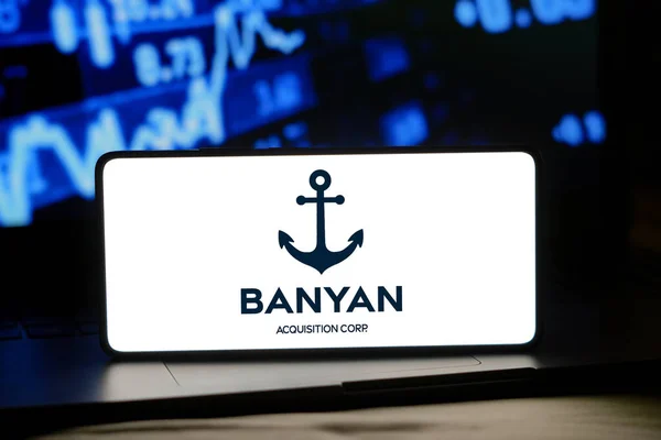 December 2023 Brazil Photo Illustration Banyan Acquisition Corporation Logo Displayed — Stock Photo, Image