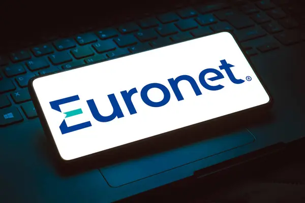 Ledna 2024 Brazílie Této Fotografii Logo Euronet Worldwide Inc Zobrazeno — Stock fotografie