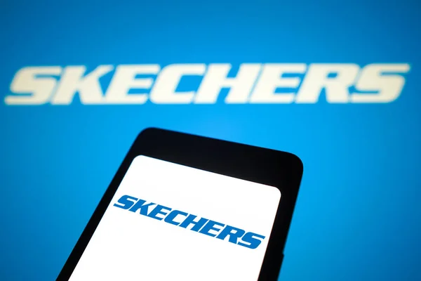 Lutego 2024 Brazylia Tej Ilustracji Zdjęcie Skechers Usa Inc Logo — Zdjęcie stockowe