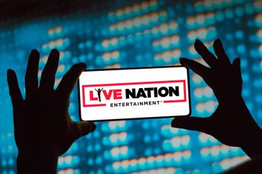 12 Şubat 2024, Brezilya. Bu resimde, Live Nation Entertainment logosu akıllı telefon ekranında görüntülenmektedir.