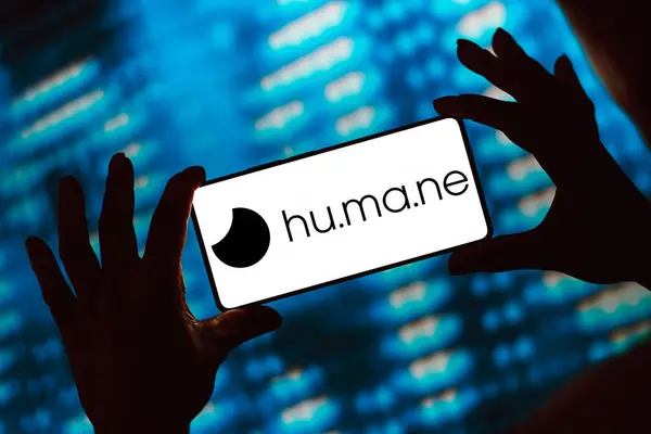 March 2024 Brazil Photo Illustration Humane Inc Logo Displayed Smartphone — Stock Photo, Image