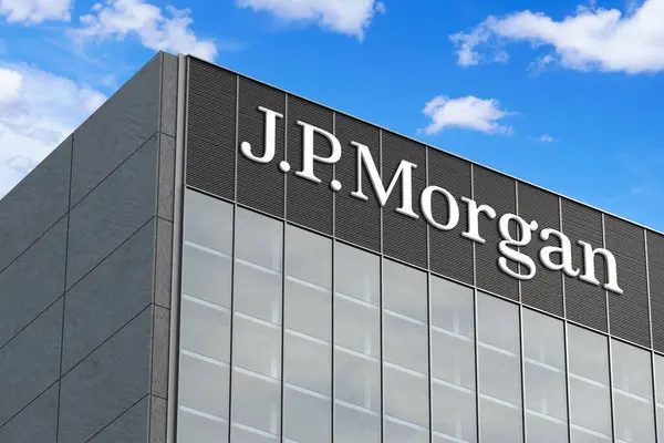 Апреля 2024 Года Бразилия Этой Иллюстрации Логотип Jpmorgan Chase Виден — стоковое фото