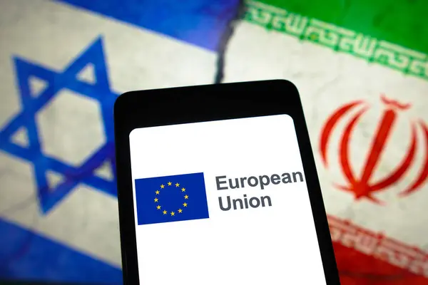 April 2024 Brasilien Den Här Bilden Visas Europeiska Unionens Logotyp — Stockfoto