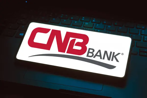 Aprile 2024 Brasile Questa Illustrazione Fotografica Logo Cnb Financial Corporation Foto Stock Royalty Free