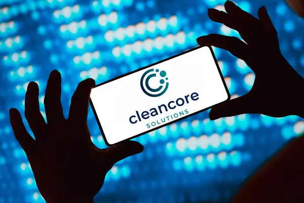April 2024 Brasil Denne Illustrasjonen Vises Cleancore Solutions Inc Logoen – stockfoto