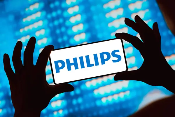 April 2024 Brasil Denne Illustrasjonen Vises Philips Logoen Smarttelefonskjerm – stockfoto