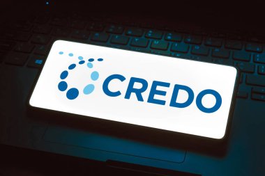 30 Mayıs 2024, Brezilya. Bu fotoğraf illüstrasyonunda, Credo Technology Group Holding logosu akıllı telefon ekranında görüntülenmektedir.