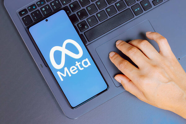 July 22, 2024, Paraguay. In this photo illustration, the Meta Platforms, Inc. logo is displayed on a smartphone screen