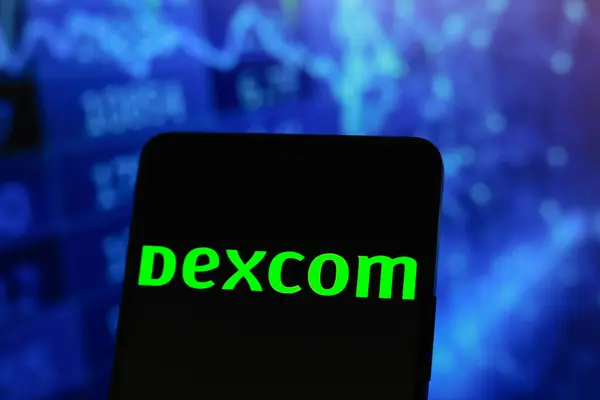 stock image July 29, 2024, Paraguay. In this photo illustration, the DexCom, Inc. logo is displayed on a smartphone screen