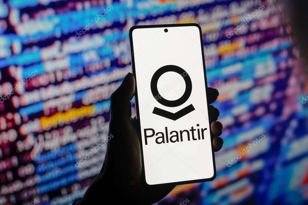 August 2, 2024, Paraguay. In this photo illustration, the Palantir Technologies logo is displayed on a smartphone screen