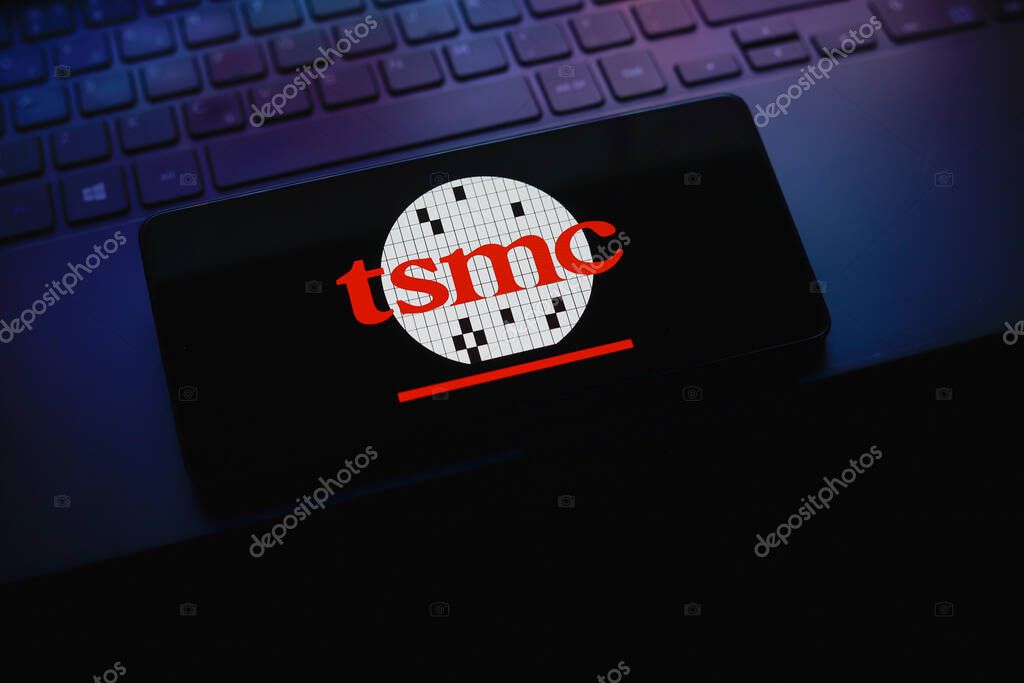 August 3, 2024, Paraguay. In this photo illustration, the Taiwan Semiconductor Manufacturing Company, Limited (TSMC) logo is displayed on a smartphone screen