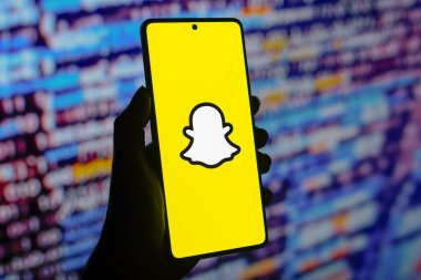 4 Ağustos 2024, Paraguay. Bu resimde, Snapchat logosu akıllı telefon ekranında görüntülenir