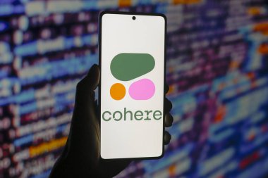 13 Ağustos 2024, Paraguay. Bu resimde, Cohere Inc. logosu akıllı telefon ekranında görüntülenir