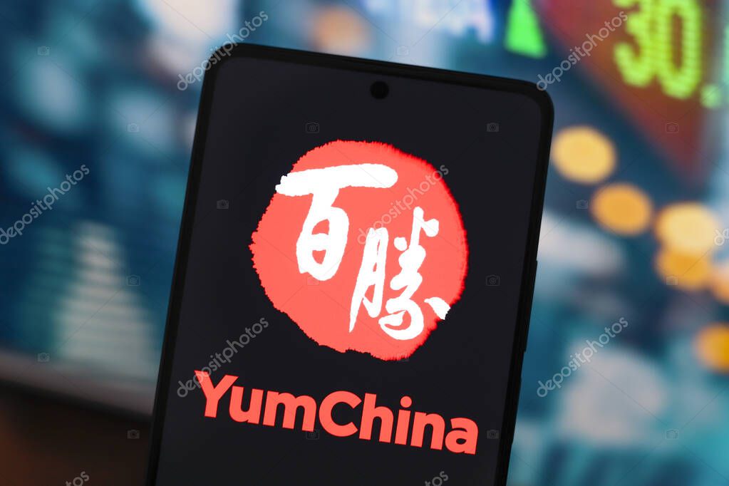 September 2, 2024, Paraguay. In this photo illustration, the Yum China Holdings, Inc. logo is displayed on a smartphone screen