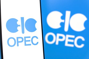 6 Eylül 2024, Paraguay. Bu resimde, Petrol İhraç Eden Ülkeler Örgütü (OPEC) logosu akıllı telefon ekranında görüntülenir