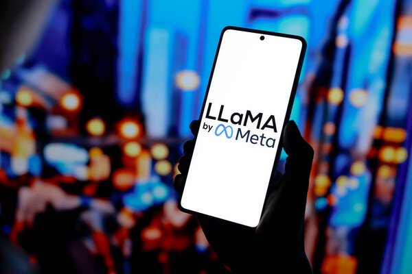 September 8, 2024, Paraguay. In this photo illustration, the LLaMA by Meta logo is displayed on a smartphone screen