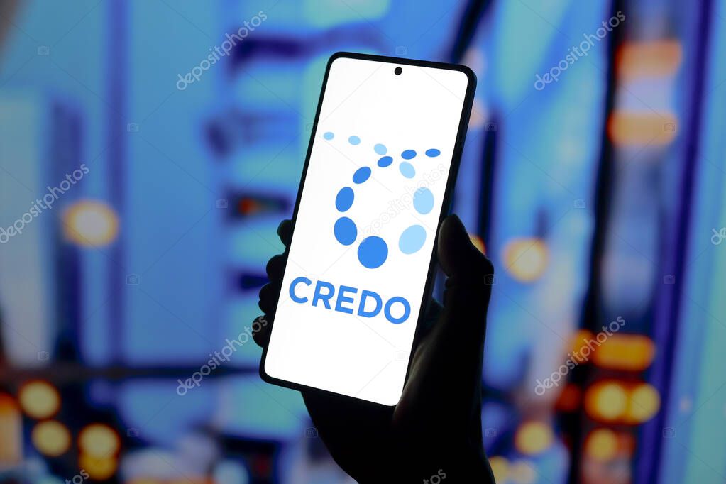 September 8, 2024, Paraguay. In this photo illustration, the Credo Technology Group logo is displayed on a smartphone screen