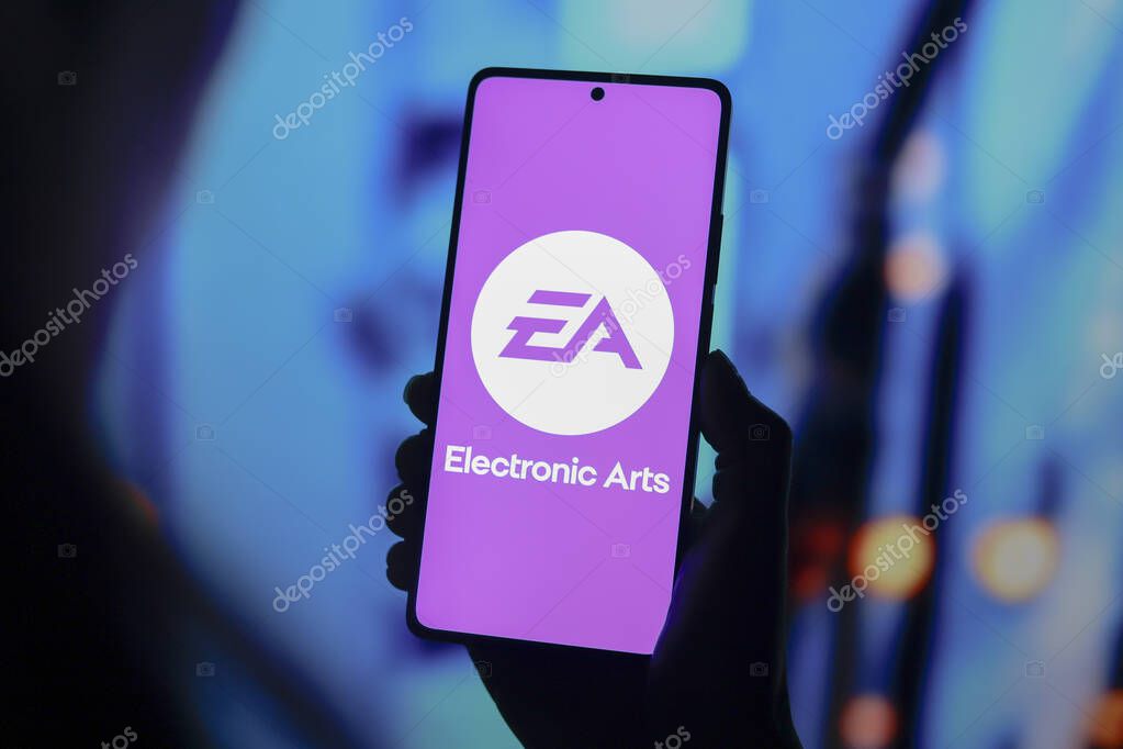 September 9, 2024, Paraguay. In this photo illustration, the Electronic Arts (EA) logo is displayed on a smartphone screen