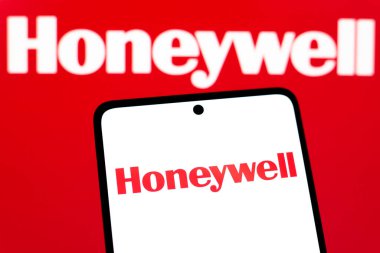 13 Eylül 2024, Paraguay. Bu fotoğraf illüstrasyonunda, Honeywell International Inc. logosu akıllı telefon ekranında gösterilir.