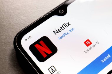 25 Ekim 2024, Brezilya. Bu resimde Netflix uygulamasının logosu akıllı telefon ekranında görüntülenir