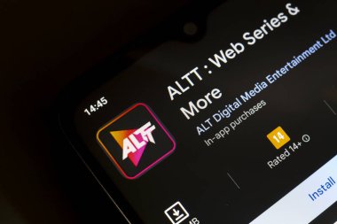 1 Kasım 2024, Brezilya. Bu fotoğraf illüstrasyonunda, ALTT Webseries & Movies uygulama logosu bir akıllı telefon ekranında görüntülenir.