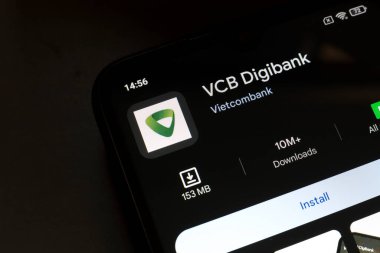 4 Kasım 2024, Brezilya. Bu fotoğraf illüstrasyonunda, VCB Digibank uygulama logosu akıllı telefon ekranında görüntülenir.