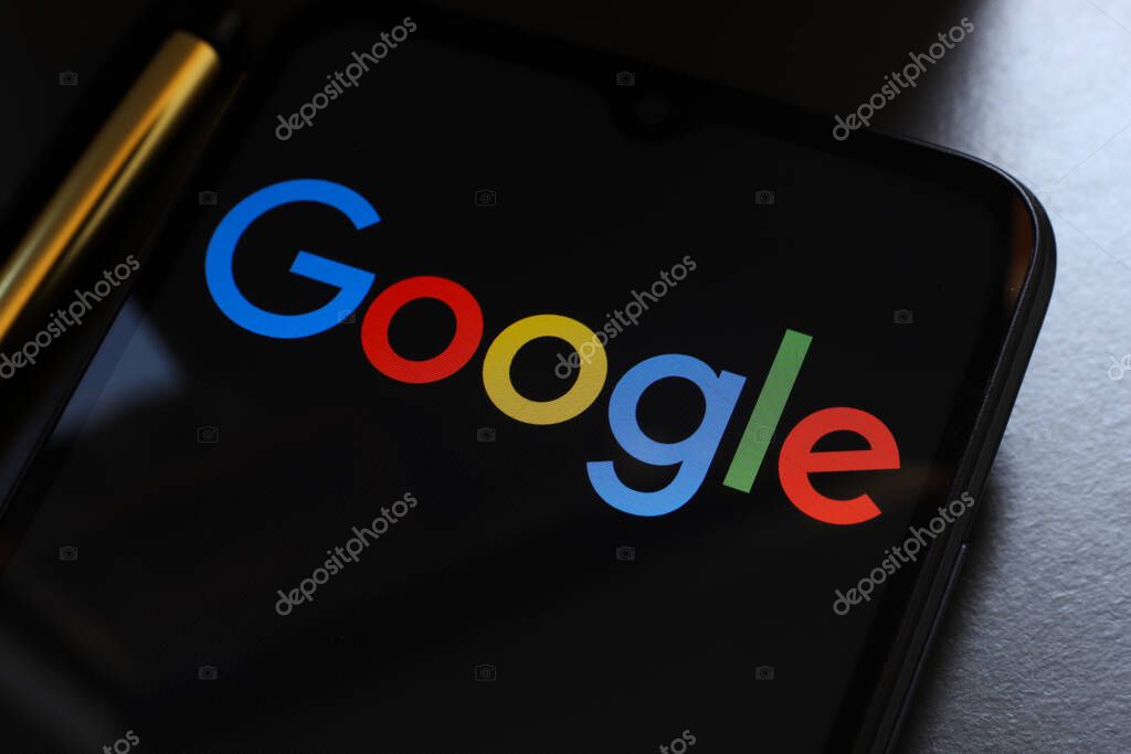 The Google logo is displayed on a smartphone screen, in Reno, United States, on November 15, 2024