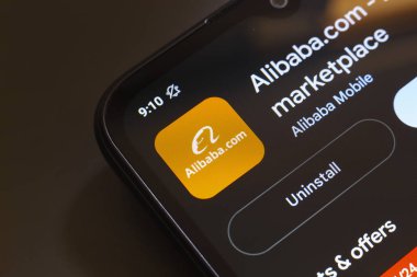 Alibaba Group uygulamasının logosu 26 Kasım 2024 'te ABD' nin Reno kentindeki bir akıllı telefonun ekranında göründü.