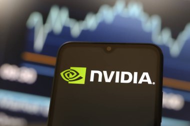 Nvidia Şirketi logosu 27 Kasım 2024 'te Amerika Birleşik Devletleri' nin Reno kentindeki bir akıllı telefonun ekranında göründü.