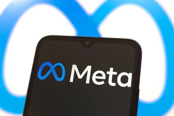 The Meta Platforms, Inc. logo appears on the screen of a smartphone in Reno, United States, on November 27, 2024