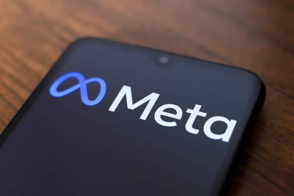 The Meta Platforms, Inc. logo appears on the screen of a smartphone in Reno, United States, on November 27, 2024