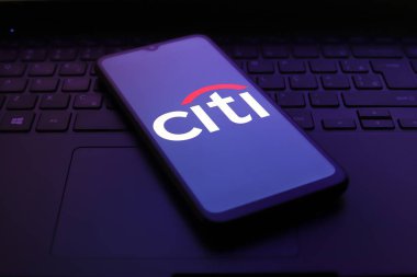 Citi (Citigroup) logosu 30 Kasım 2024 'te Amerika Birleşik Devletleri' nin Reno şehrinde bir akıllı telefonun ekranında belirdi..