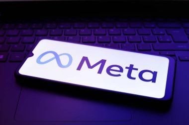 Meta Platformları, Inc. logosu 2 Aralık 2024 'te Reno, ABD' deki bir akıllı telefonun ekranında görünür.