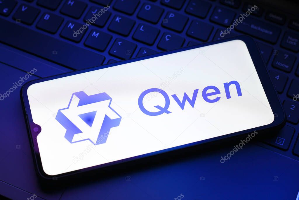 In this photo illustration, the Qwen (Alibaba) logo is seen displayed on a smartphone screen, in Reno, United States, on January 31, 2025