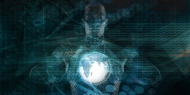 Futuristik Sanatla İş Teknolojisi Küresel Ağı